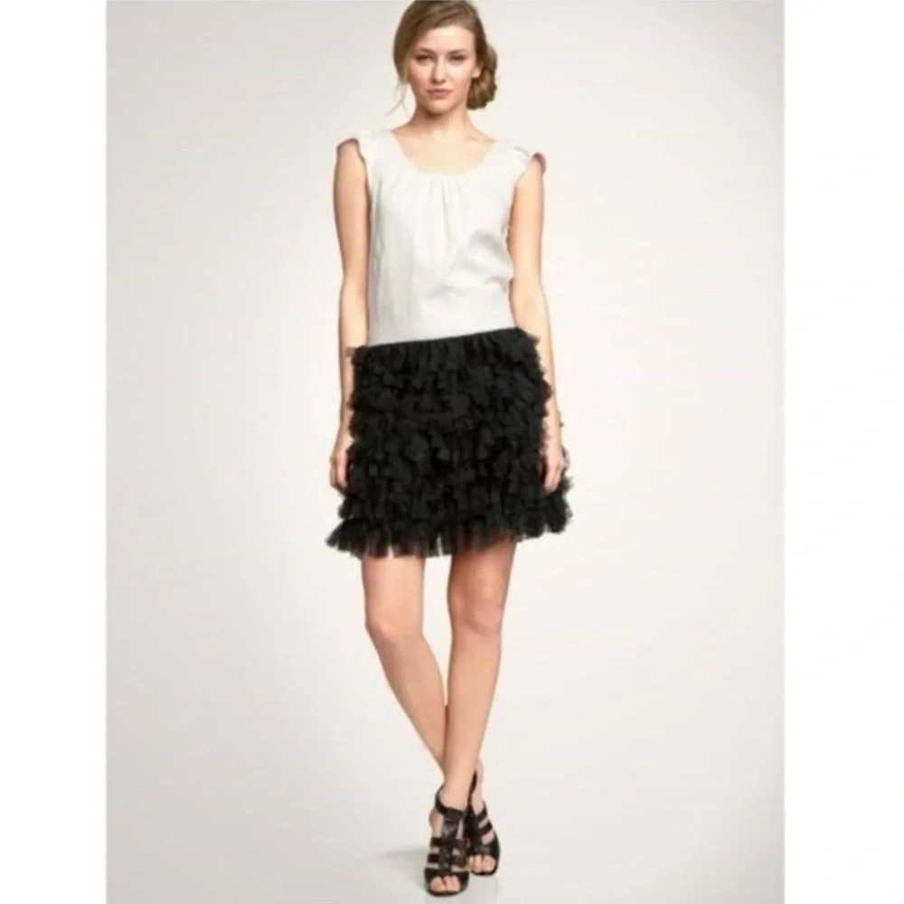GaP Black Ruffled Dress - Picture 2 of 5